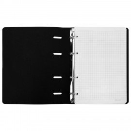 Тетрадь на кольцах А5 180х220, 120л, под кожу, BRAUBERG VISTA, Котик, 405209