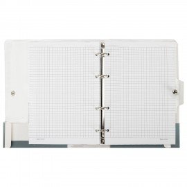 Тетрадь на кольцах А5 180х220, 120л, гибкий пластик, клапан, стикеры, BRAUBERG STYLISH, Nature, 405226