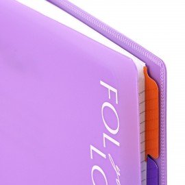 Тетрадь на кольцах А5 175х220, 120л, пластик, разделители, BRAUBERG, ФИОЛЕТОВЫЙ, 405262