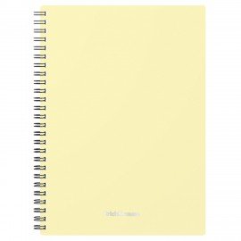 Тетрадь обложка пластик, А5, 80 л., спираль, клетка, ErichKrause, "Pastel" ассорти (4 вида), 50162