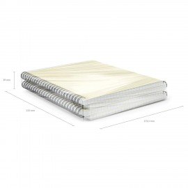 Тетрадь обложка пластик, А5, 80 л., спираль, клетка, ErichKrause, "Pastel" ассорти (4 вида), 50162