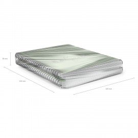 Тетрадь обложка пластик, А5, 80 л., спираль, клетка, ErichKrause, "Cats оливковый" (1 вид), 59527