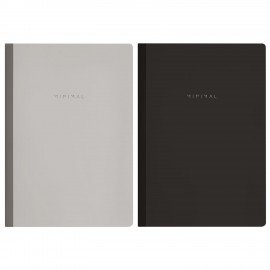 Тетрадь А4 96л. BRAUBERG на сшивке с корешком, клетка, обложка картон, Minimal Classic, 405281