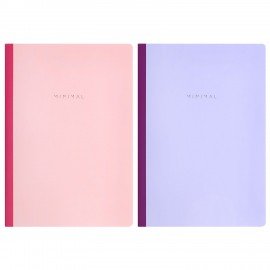 Тетрадь А4 96л. BRAUBERG на сшивке с корешком, клетка, обложка картон, Minimal Pastel, 405282