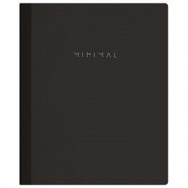 Тетрадь А5 96л. BRAUBERG на сшивке с корешком, клетка, обложка картон, Minimal, 405287