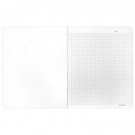 Тетрадь А5 96л. BRAUBERG на сшивке с корешком, клетка, обложка картон, Minimal, 405287