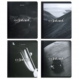 Тетрадь А5 96л. BRAUBERG на сшивке с корешком, клетка, обложка картон, Simplicity, 405288