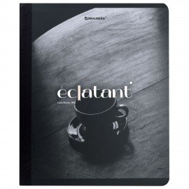 Тетрадь А5 96л. BRAUBERG на сшивке с корешком, клетка, обложка картон, Simplicity, 405288