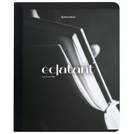 Тетрадь А5 96л. BRAUBERG на сшивке с корешком, клетка, обложка картон, Simplicity, 405288