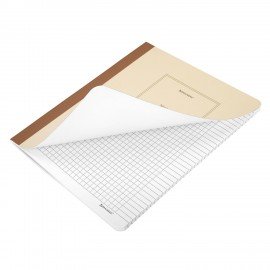 Тетрадь А5 96л. BRAUBERG на сшивке с корешком, клетка, обложка картон, Classic, 405291