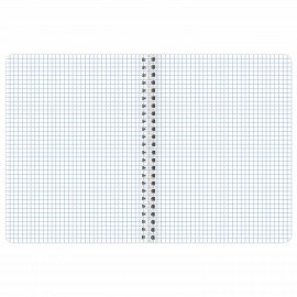 Тетрадь А5, 48 л., BRAUBERG, гребень, клетка, матовая ламинация, Knowledge, (микс в спайке), 405324