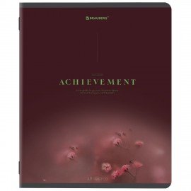 Тетрадь А5, 48 л., BRAUBERG, скоба, клетка, SoftTouch, "Peaceful", (микс в спайке), 405327