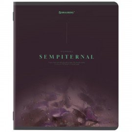 Тетрадь А5, 48 л., BRAUBERG, скоба, клетка, SoftTouch, "Peaceful", (микс в спайке), 405327