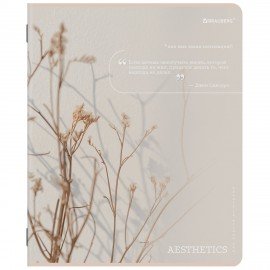 Тетрадь А5, 48 л., BRAUBERG, скоба, клетка, SoftTouch, "Пастельная", (микс в спайке), 405330