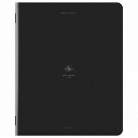 Тетрадь А5, 48 л., BRAUBERG, скоба, клетка, SoftTouch, Ритм, (микс в спайке), 405331