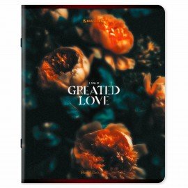 Тетрадь А5, 48 л., BRAUBERG, скоба, клетка, глянцевый лак, "Цветы", (микс в спайке), 405333