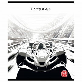 Тетрадь 12 л. ПЗБМ, клетка, выборочный лак, "Гран-при" (микс в спайке), 13904