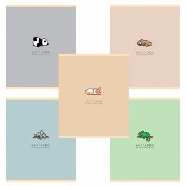 Тетрадь А5 48 л. ПЗБМ, скоба, клетка, матовая ламинация, брайль, "Только спокойствие" (микс в ПУ), 23867