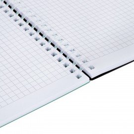 Тетрадь обложка пластик, А4 80л. гребень мягкий (силиконовый), клетка, BRAUBERG, зеленая, 405355