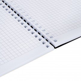 Тетрадь обложка пластик, А5 80л. гребень мягкий (силиконовый), клетка, BRAUBERG, бежевый, 405358