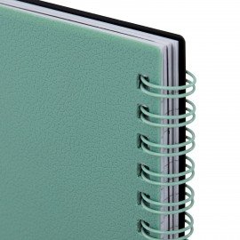 Тетрадь обложка пластик, А5 80л. гребень, 4 съемных разделителя, клетка, BRAUBERG, зеленый, 405367