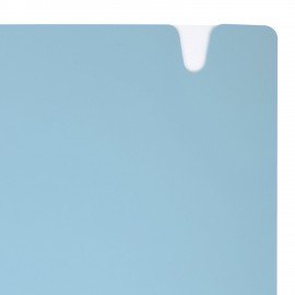 Тетрадь обложка пластик, А5 80л. гребень мягкий, вырубка для ручки, клетка, BRAUBERG, синий, 405375