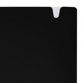 Тетрадь обложка пластик, А5 80л. гребень мягкий, вырубка для ручки, клетка, BRAUBERG, черный, 405376