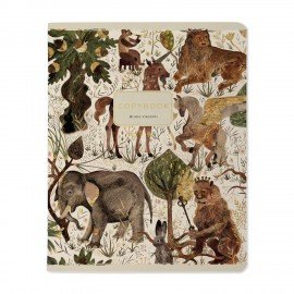 Тетрадь А5 48л. BRUNO VISCONTI скоба, клетка, Soft Touch, фольга, FAUNA (5 видов), 7-, 7-48-1365