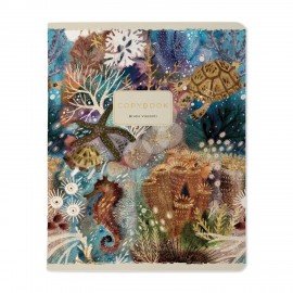 Тетрадь А5 48л. BRUNO VISCONTI скоба, клетка, Soft Touch, фольга, FAUNA (5 видов), 7-, 7-48-1365