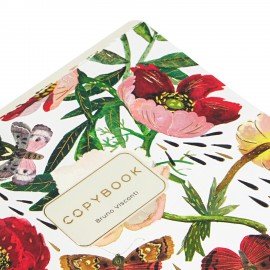 Тетрадь А5 48л. BRUNO VISCONTI скоба, клетка, Soft Touch, фольга, FLORA (5 видов), 7-, 7-48-1343