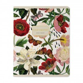 Тетрадь А5 48л. BRUNO VISCONTI скоба, клетка, Soft Touch, фольга, FLORA (5 видов), 7-, 7-48-1343