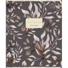Тетрадь А5 48л. BRUNO VISCONTI скоба, клетка, Soft Touch, фольга, FLORAL PATTERN (5 в, 7-48-1371