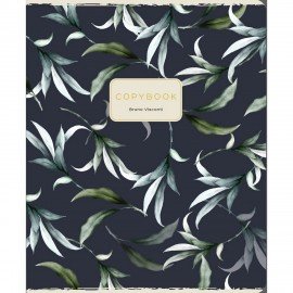 Тетрадь А5 48л. BRUNO VISCONTI скоба, клетка, Soft Touch, фольга, FLORAL PATTERN (5 в, 7-48-1371