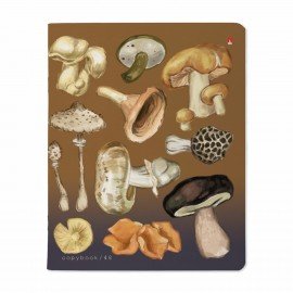 Тетрадь А5 48л. BRUNO VISCONTI скоба, клетка, Soft Touch, фольга, Грибная феерия (5 в, 7-48-1325