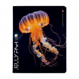 Тетрадь А5 48л. АЛЬТ скоба, клетка, TWIN лак, Медузы фентези (5 видов), 7-48-1331