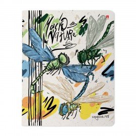 Тетрадь А5 48л. АЛЬТ скоба, клетка, матовая ламинация, MACRO NATURE (5 видов), 7-48-1, 7-48-1340