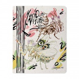 Тетрадь А5 48л. АЛЬТ скоба, клетка, матовая ламинация, MACRO NATURE (5 видов), 7-48-1, 7-48-1340