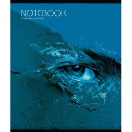 Тетрадь А5 48л. ПЗБМ скоба, клетка, Soft Touch, Каменный взгляд (микс в спайке), 2322, 23225