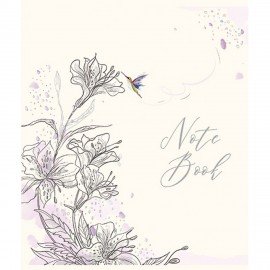 Тетрадь А5 48л. ПЗБМ скоба, клетка, Soft Touch, фольга, Белая ночь (микс в спайке), 2, 23812