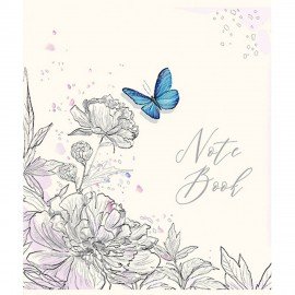 Тетрадь А5 48л. ПЗБМ скоба, клетка, Soft Touch, фольга, Белая ночь (микс в спайке), 2, 23812