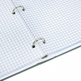 Тетрадь на кольцах БОЛЬШАЯ 210х305мм А4, 100л, обложка картон, клетка, BRAUBERG, Rhythm, 405407