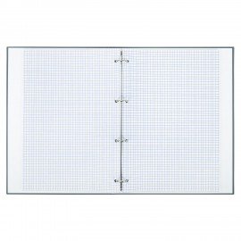 Тетрадь на кольцах БОЛЬШАЯ 210х305мм А4, 100л, обложка картон, клетка, BRAUBERG, Rhythm, 405407