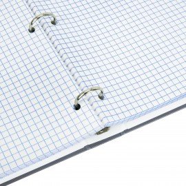 Тетрадь на кольцах БОЛЬШАЯ 210х305мм А4, 100л, обложка картон, клетка, BRAUBERG, Винтаж, 405410