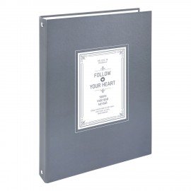 Тетрадь на кольцах БОЛЬШАЯ 210х305мм А4, 100л, обложка картон, клетка, BRAUBERG, Винтаж, 405410