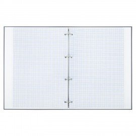 Тетрадь на кольцах БОЛЬШАЯ 210х305мм А4, 100л, обложка картон, клетка, BRAUBERG, Винтаж, 405410