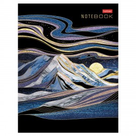 Тетрадь на кольцах А5 175х215мм, 160л, твердый картон, клетка, HATBER, Золотые склоны гор, 081597, 160ТК5В1_29685