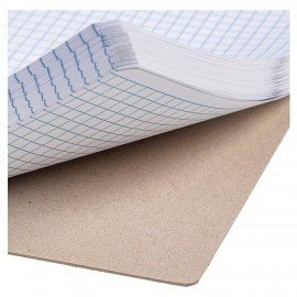 Тетрадь А4 80л. HATBER гребень, клетка, обложка картон, жесткая подложка, Underline (микс), 077006, 80Т4В1гр