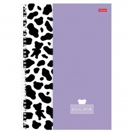 Тетрадь А4 96л. HATBER гребень, клетка, матовая ламинация, Mimimilk (микс в спайке), 087004, 96Т4лВ1гр