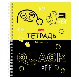 Тетрадь А5 48л. HATBER гребень, клетка, выборочный лак, Мы-утята! (микс в спайке), 079683, 48Т5вмВ1гр