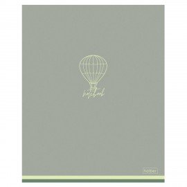 Тетрадь А5 48л. HATBER скоба, клетка, Soft-touch ламинация, Лаконично (микс в спайке), 090520, 48Т5лВ1